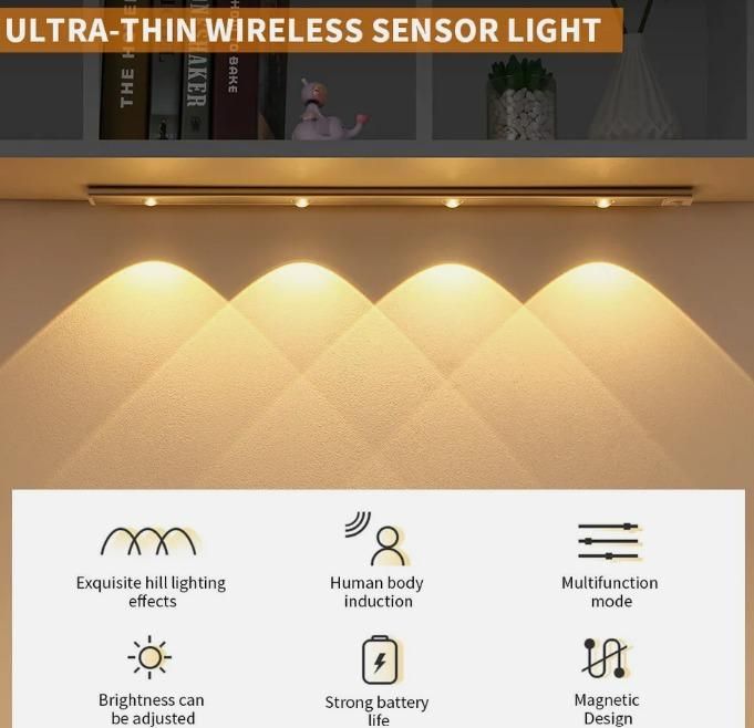 LED Motion Sensor USB Chargable Cabinet